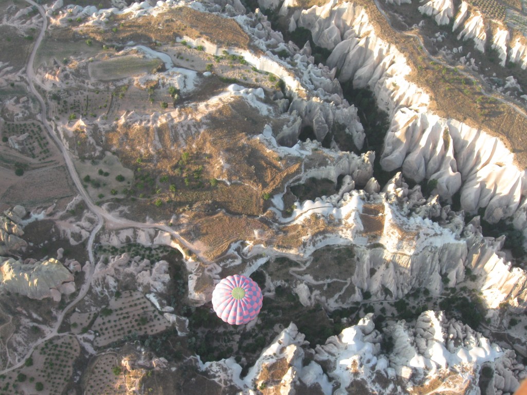 Ландшафт Каппадокии с воздушного шара