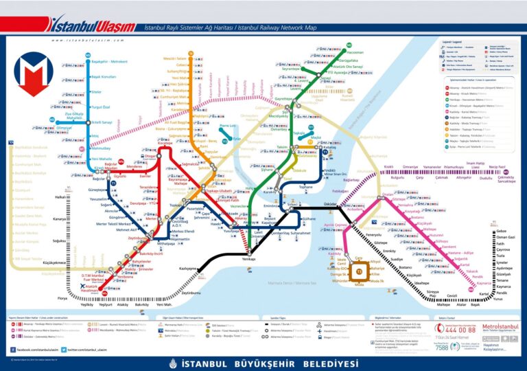 Карта метро стамбула 2023