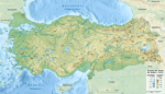 Физическая Карта Турции - Горы и реки