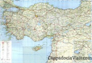 Большая подробная карта Турции на русском языке