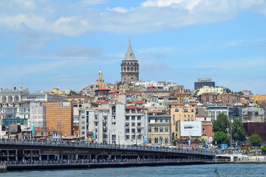 Галатский мост и башня Галата - Стамбул
